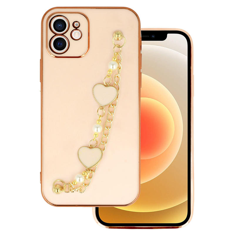 Lux Chain Series Back Cover Case (iPhone 11) design 3 light-pink