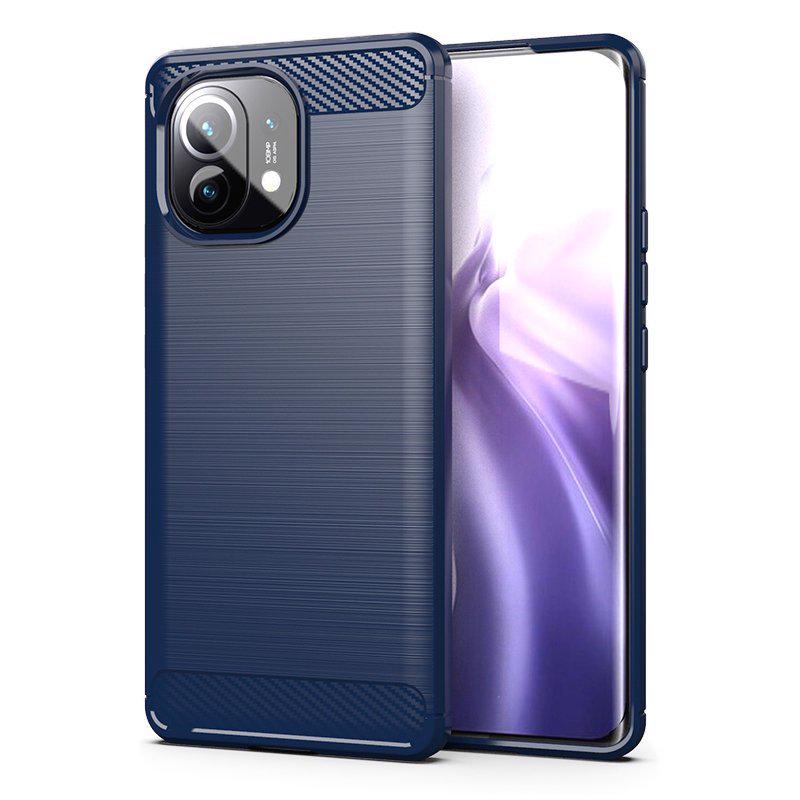 Carbon Case Back Cover (Xiaomi Mi 11) blue