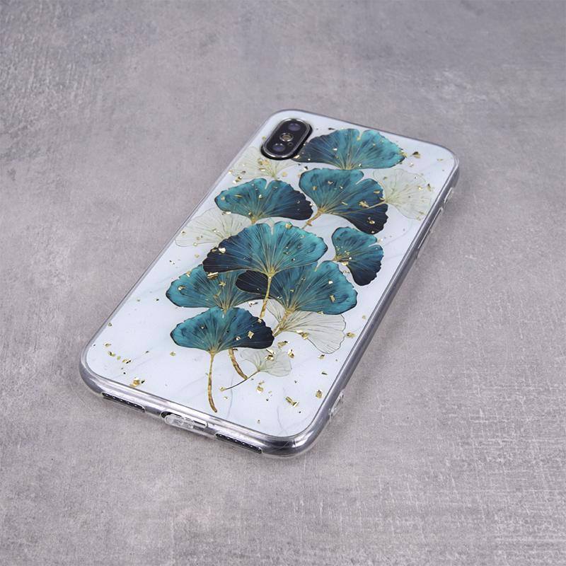 Gold Glam Back Cover Case (iPhone 11) leaves