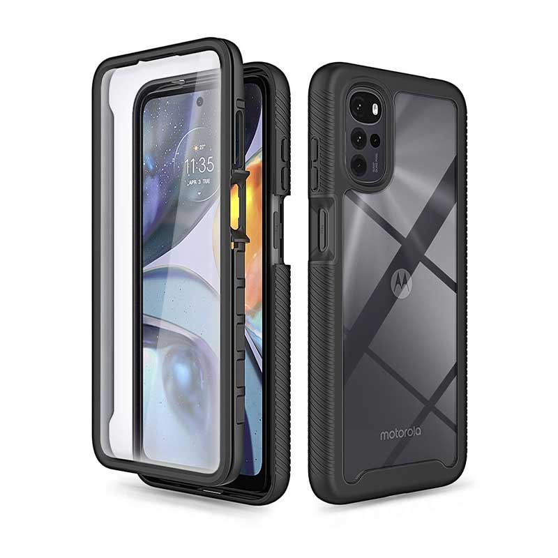 Tech-Protect Defense 360 Case + Glass (Motorola Moto G22) black
