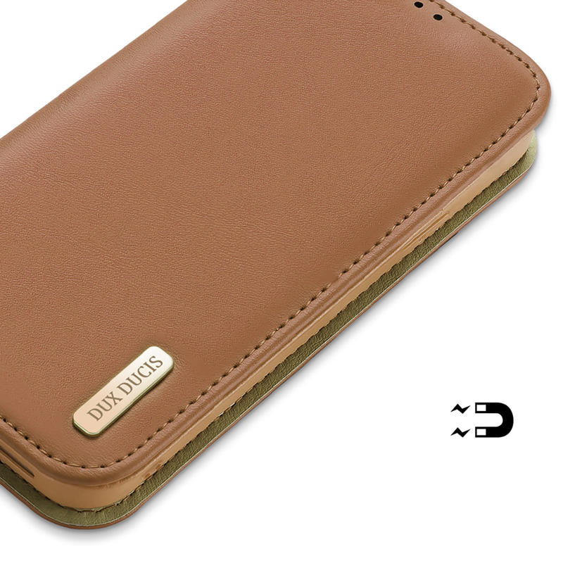 Dux Ducis Hivo RFID Blocking Wallet Case (iPhone 15 Pro Max) brown