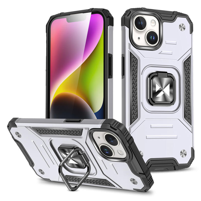 Wozinsky Ring Armor Case Back Cover (iPhone 15) silver