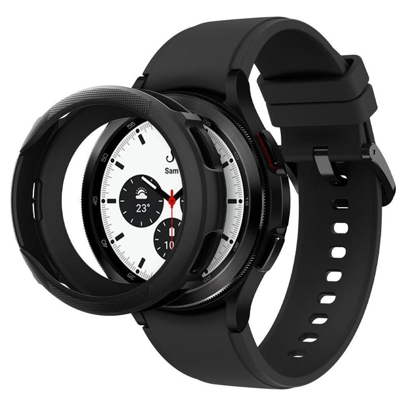 Spigen® Liquid Air™ ACS03140 Case (Samsung Galaxy Watch 4 Classic) (46mm) matte black