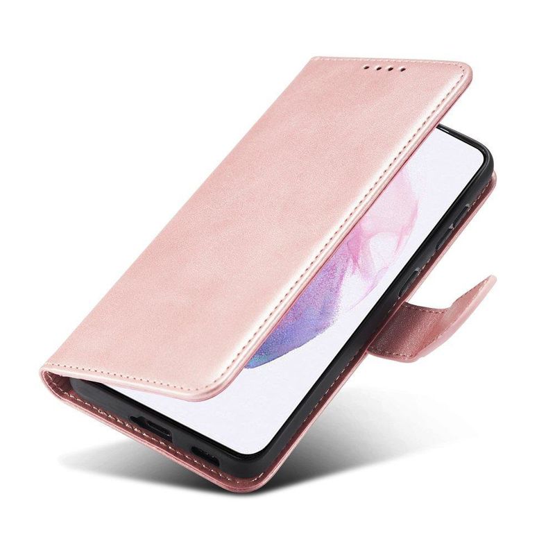 Elegance Magnet Leather Book Cover (Samsung Galaxy S22 Plus) pink
