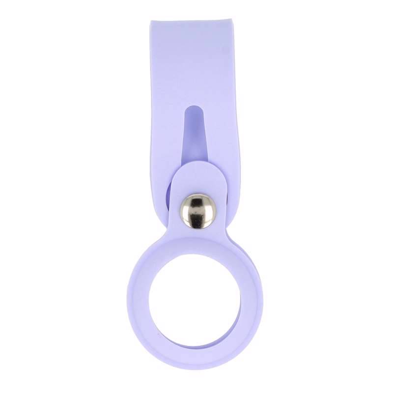 Silicone Slide Keychain Loop Case (Apple Airtag) purple