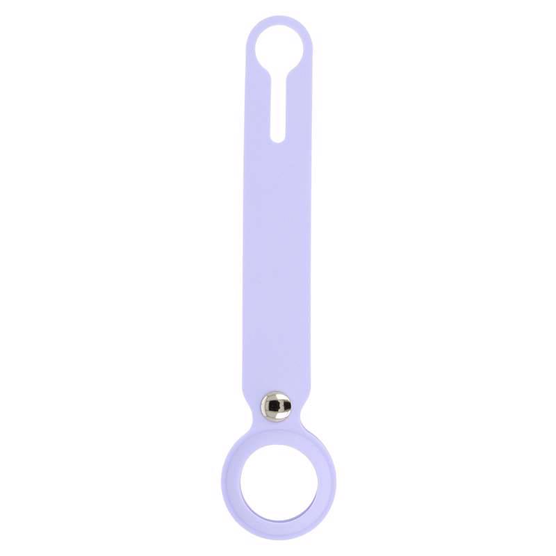 Silicone Slide Keychain Loop Case (Apple Airtag) purple