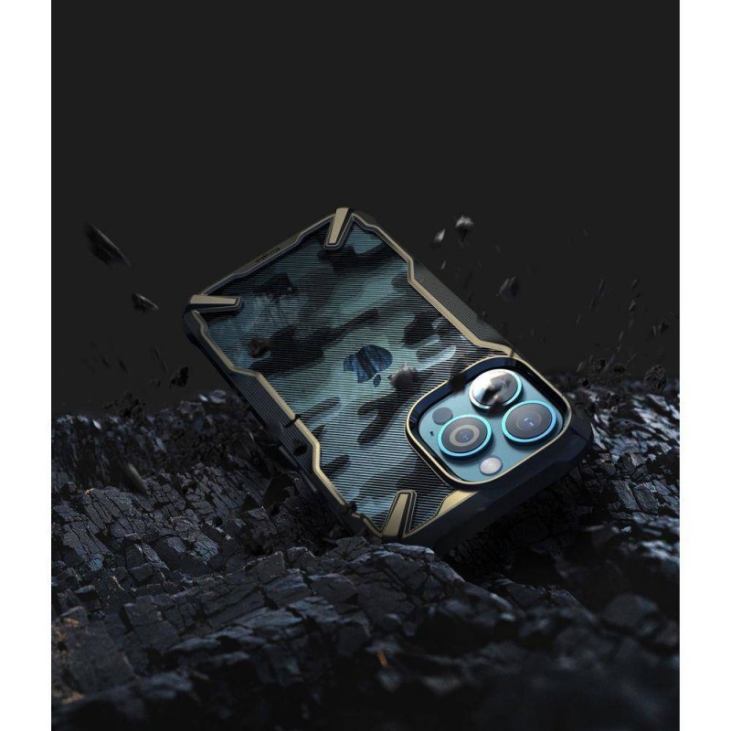Ringke Fusion-X Camo Back Case (iPhone 13 Pro Max) camo-black