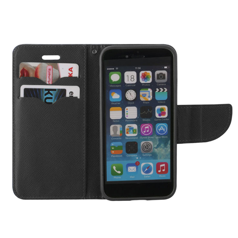 Smart Fancy Book Cover (iPhone 15 Plus / 14 Plus) black