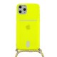 Strap Fluo Cord Case με Κορδόνι Back Cover (iPhone 12 / 12 Pro) lime