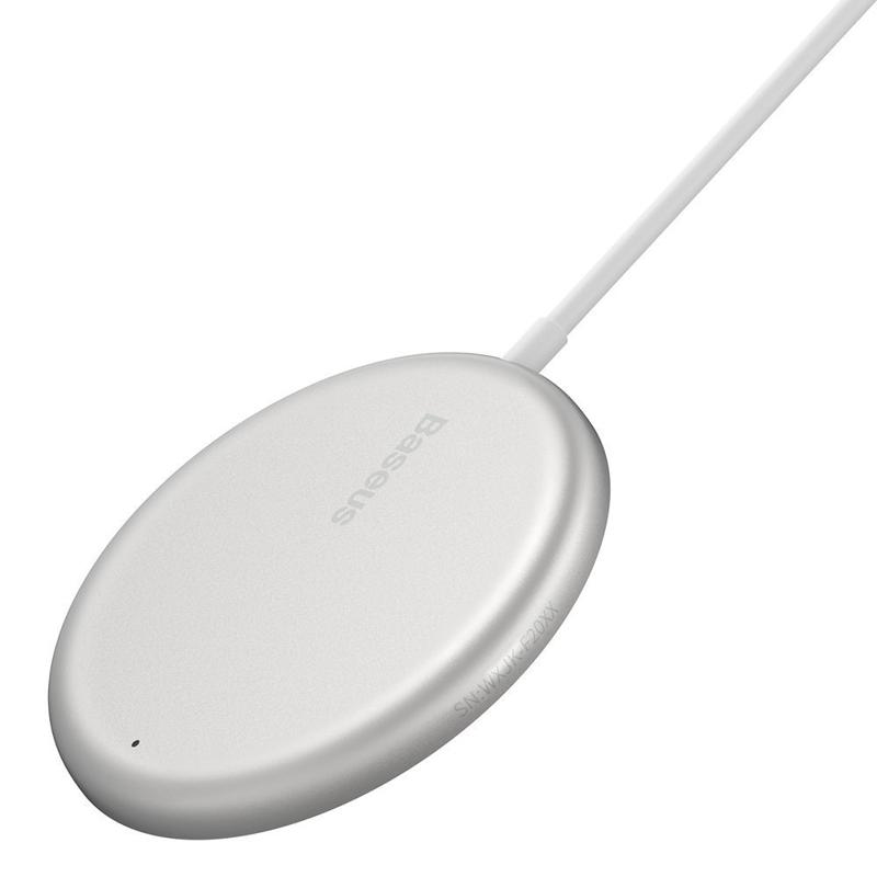 Baseus Mini Magnetic Aσύρματος Φορτιστής Qi 15W (MagSafe Compatible) white (WXJK-F02) Baseus Mini Magnetic Aσύρματος Φορτιστής Qi 15W (MagSafe Compatible) white (WXJK-F02)