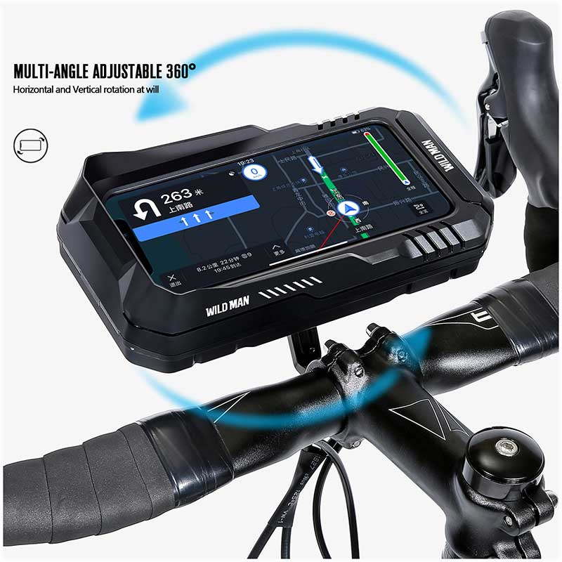 Wildman FK1 Waterproof Bicycle Holder Βάση Στήριξης Smartphone Ποδηλάτου (0.5L) black