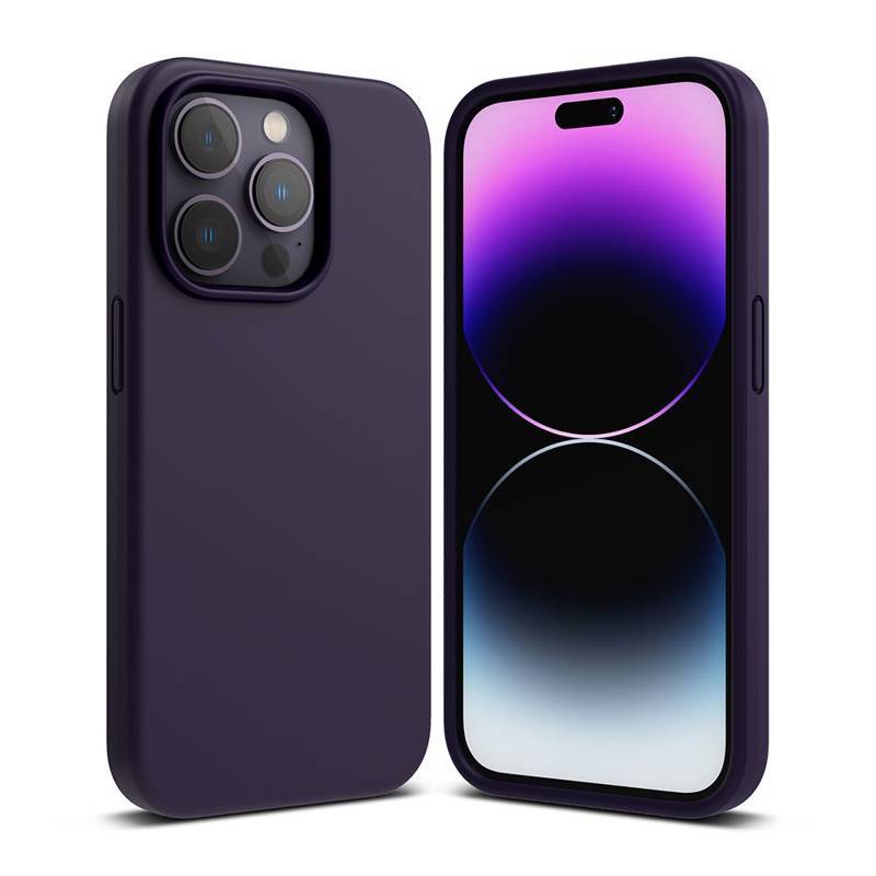 Ringke Silicone Back Cover Case (iPhone 14 Pro) deep purple