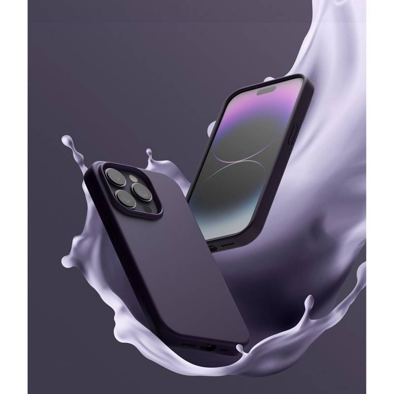 Ringke Silicone Back Cover Case (iPhone 14 Pro) deep purple