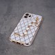 Glamour Quilted Case Back Cover (Samsung Galaxy A12/ M12) white
