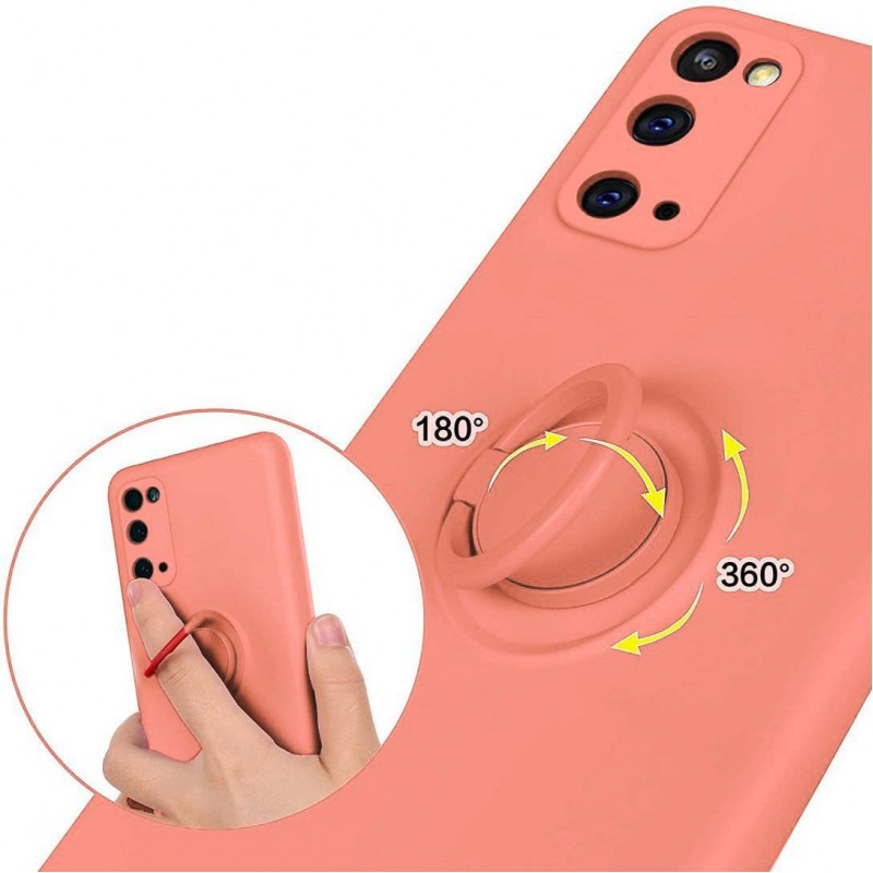 Finger Grip Case Back Cover (Xiaomi Redmi Note 10 / 10S) pink