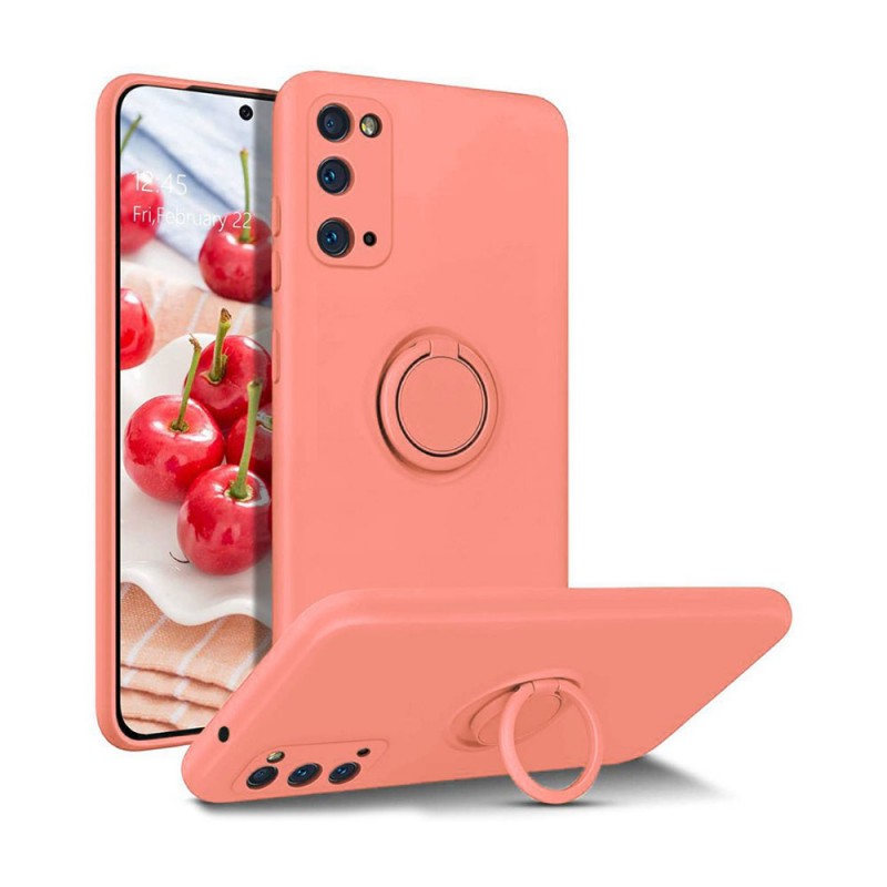 Finger Grip Case Back Cover (Xiaomi Redmi Note 10 / 10S) pink