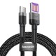 Baseus Cafule Double-sided Type-C Data Cable 40W QC3.0 1m (CATKLF-PG1) black-grey