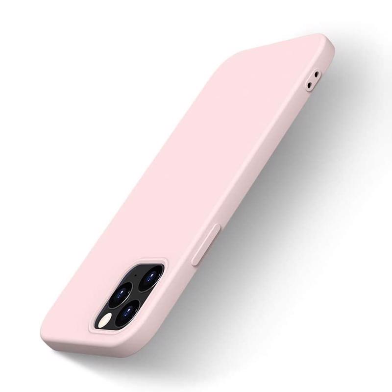 Silicone Soft Case Back Cover (iPhone 12 / 12 Pro) pink