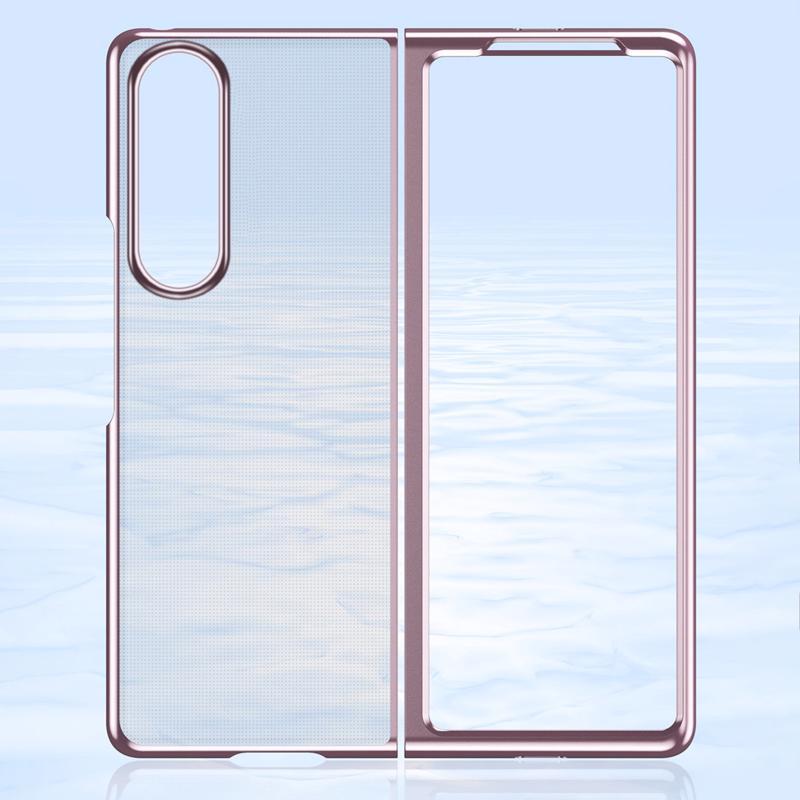 Hard Plated PC Case Back Cover (Samsung Galaxy Z Fold 3) pink