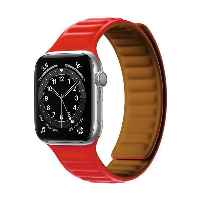 Magnetic Soft Strap (Apple Watch 7 / 8) (45mm) red