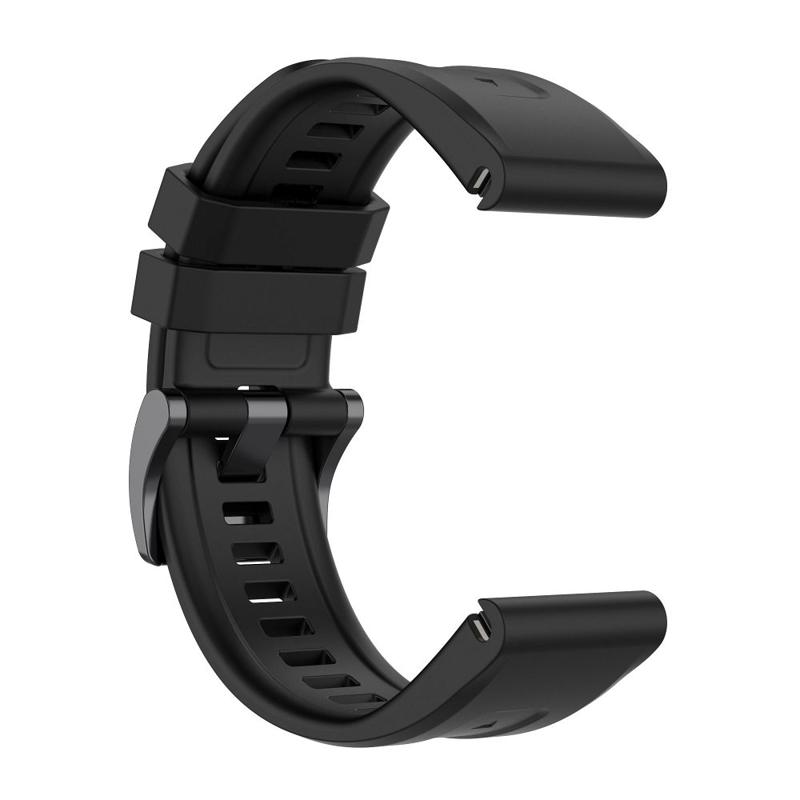 Silicone IconBand Λουράκι (Garmin Fenix 5X-5X Plus / 6X-6X Pro / 7X-7X Pro / 8) (51mm) black (9)