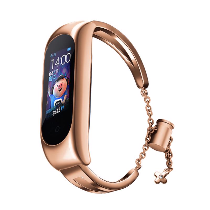 Μetal Elegant Bracelet (Xiaomi Mi Band 6 / 5 / 4 / 3) rose-gold