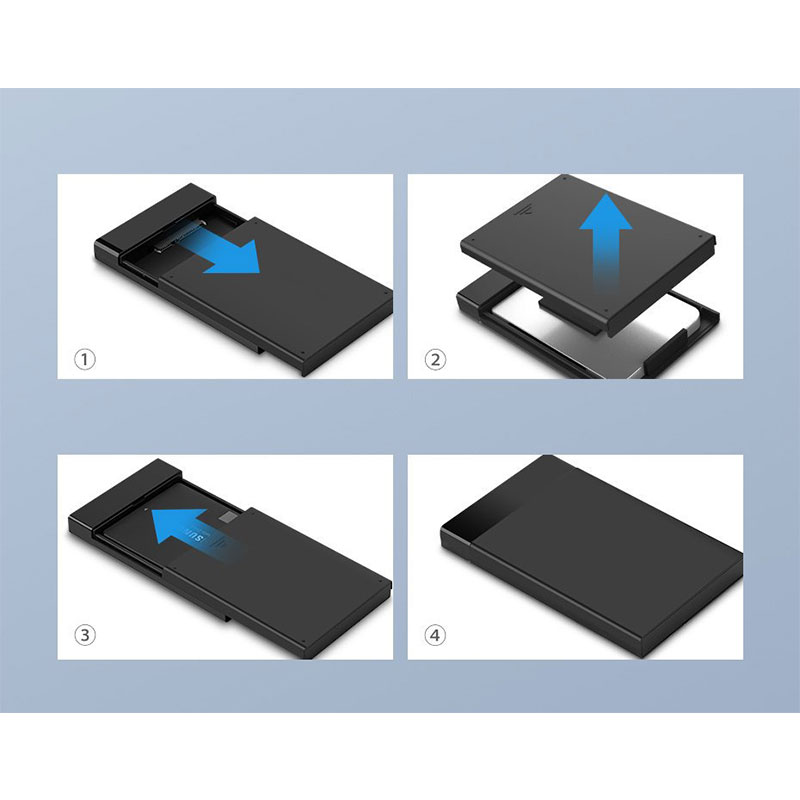 Ugreen Εξωτερική Θήκη Σκληρού Δίσκου 2.5" SATA III USB3.0 SuperSpeed (US221 30848) black