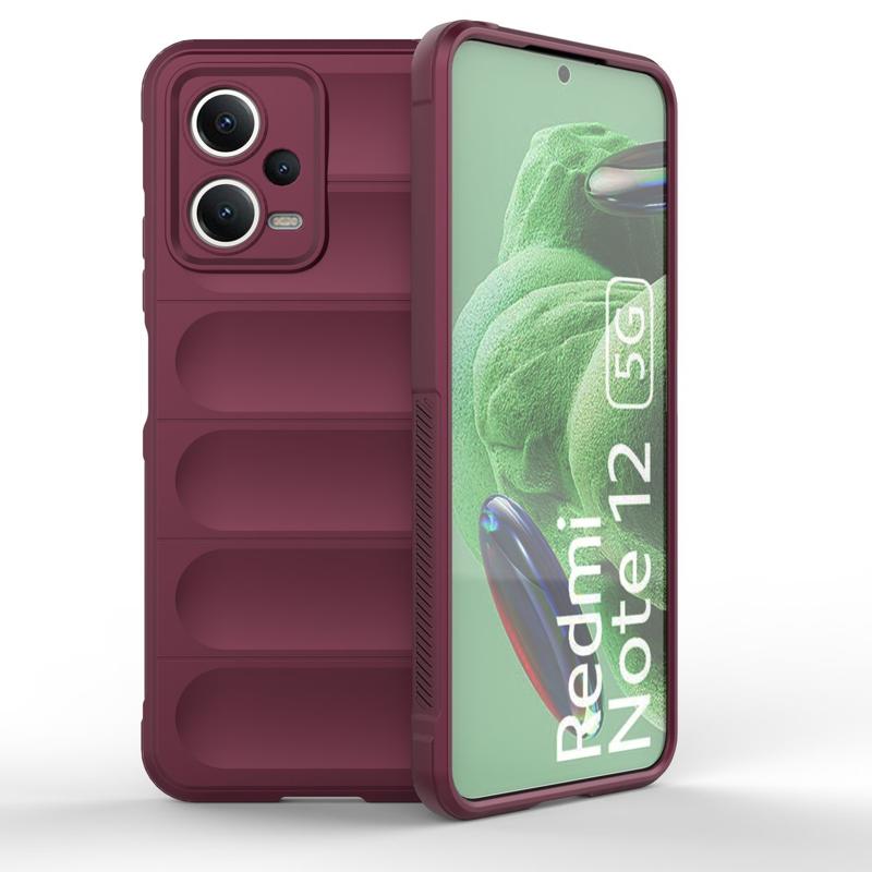 Silky Shield Back Cover Case (Xiaomi Poco X5 5G / Redmi Note 12 5G) burgundy
