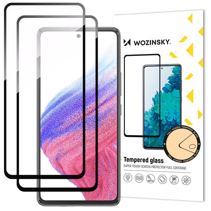 Wozinsky 2x Tempered Glass Full Glue Coveraged (Samsung Galaxy A54 5G) black