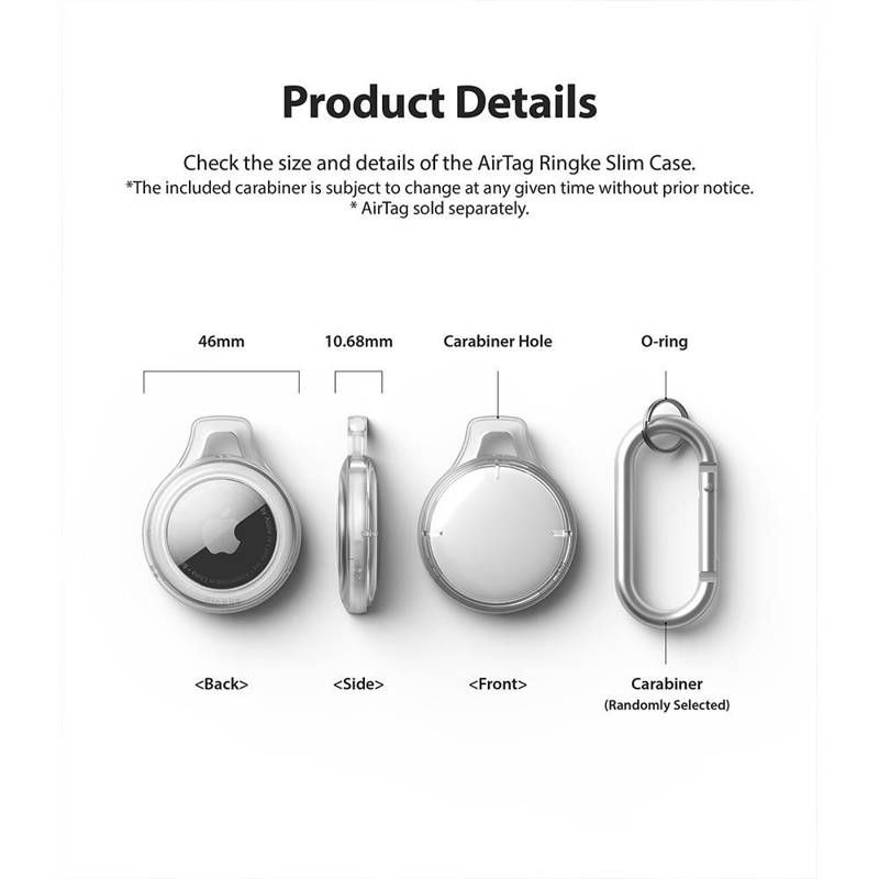 Ringke Slim Case (Apple AirTag) smoke black
