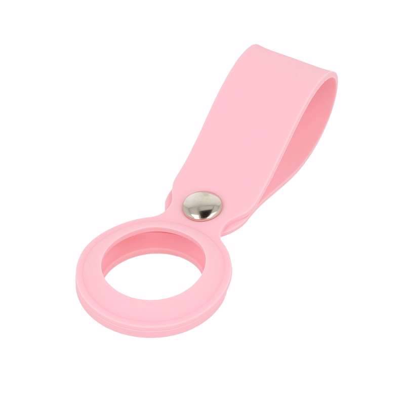 Silicone Slide Keychain Loop Case (Apple Airtag) pink