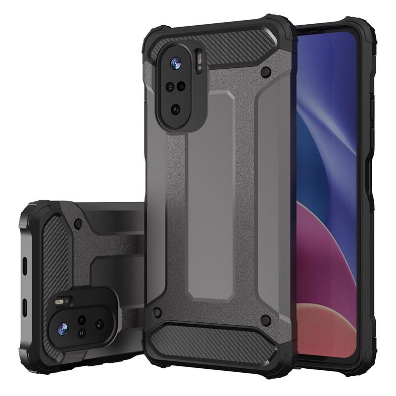 Hybrid Armor Case Rugged Cover (Xiaomi Poco F3 / Mi 11i) black