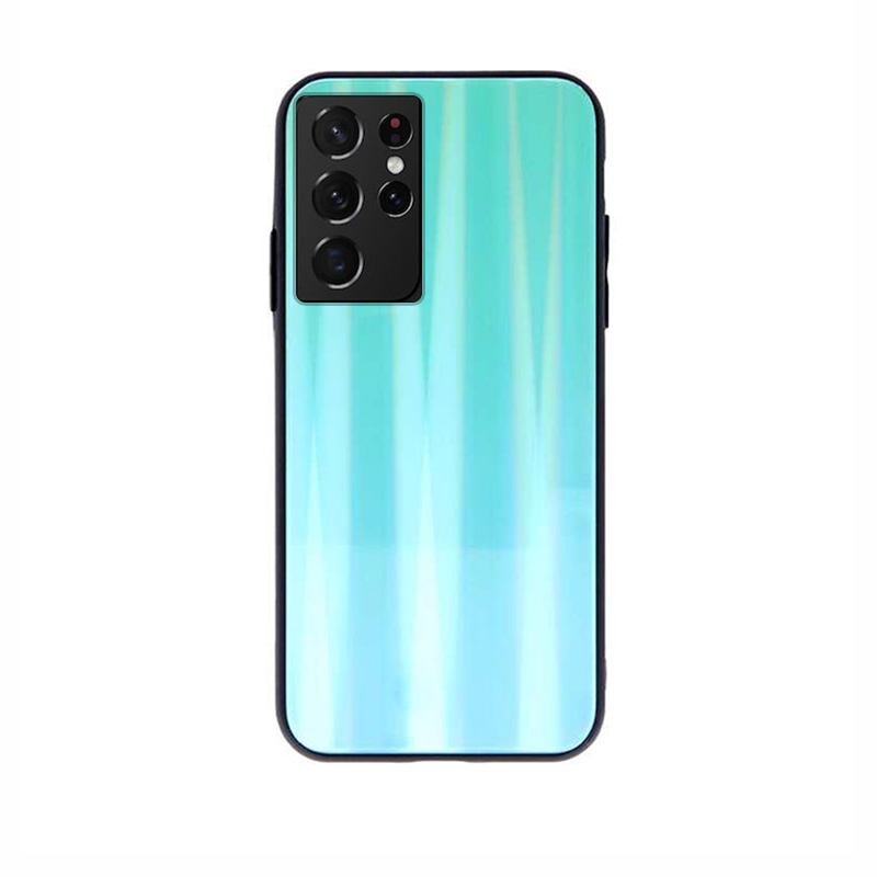 Aurora Glass Case Back Cover (Samsung Galaxy S21 Ultra) neo mint