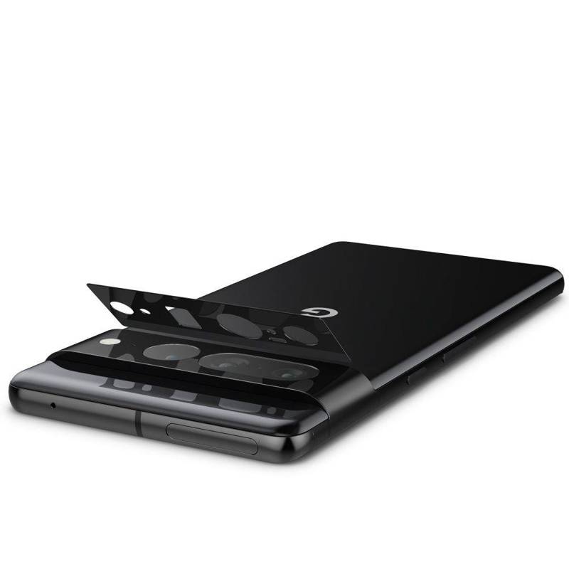 Spigen® Optik.Tr ”Ez Fit” Camera Protector 2-Pack (Google Pixel 7 Pro) black