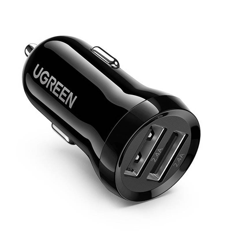 Ugreen Car charger 2x USB 24W 4.8 A (50875) black