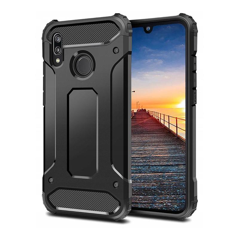 Hybrid Armor Case Rugged Cover (Huawei P Smart 2019) black