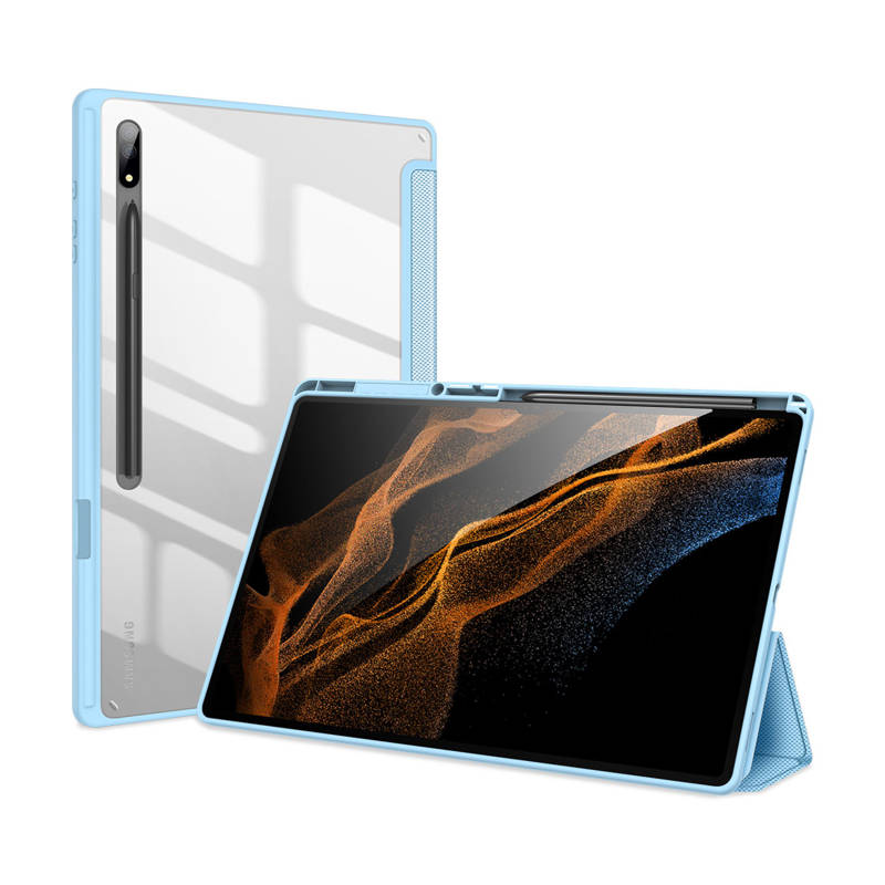 Dux Ducis Toby Book Case με Θήκη για Στυλό (Samsung Galaxy Tab S8 Ultra) blue