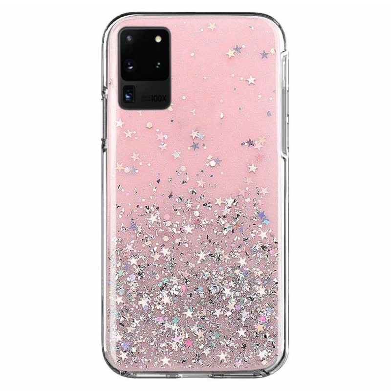 Star Glitter Shining Armor Back Cover (Samsung Galaxy S20 Ultra) pink