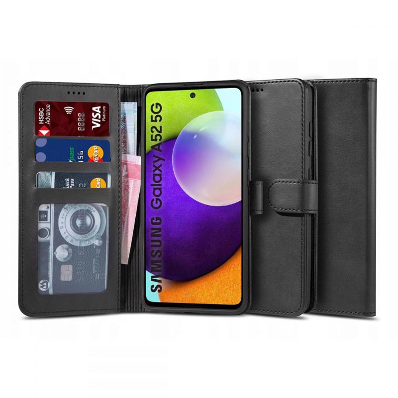 Tech-Protect Wallet Stand Book Case (Samsung Galaxy A52 / A52S) black