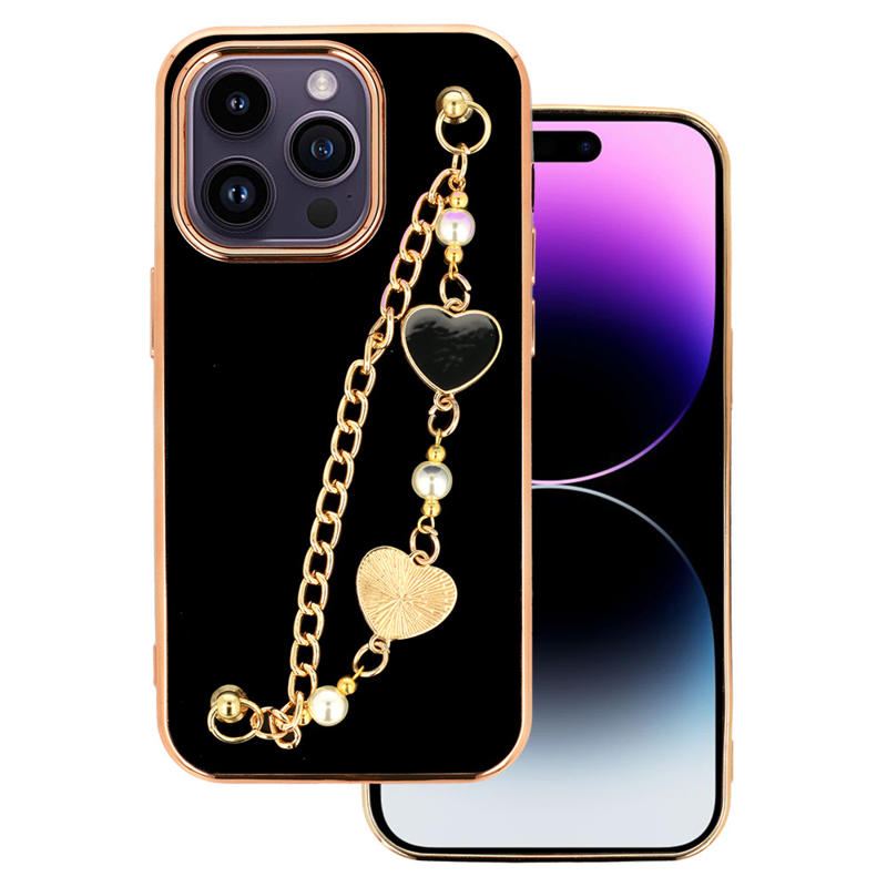 Lux Chain Series Back Cover Case (iPhone 14 Pro Max) design 3 black