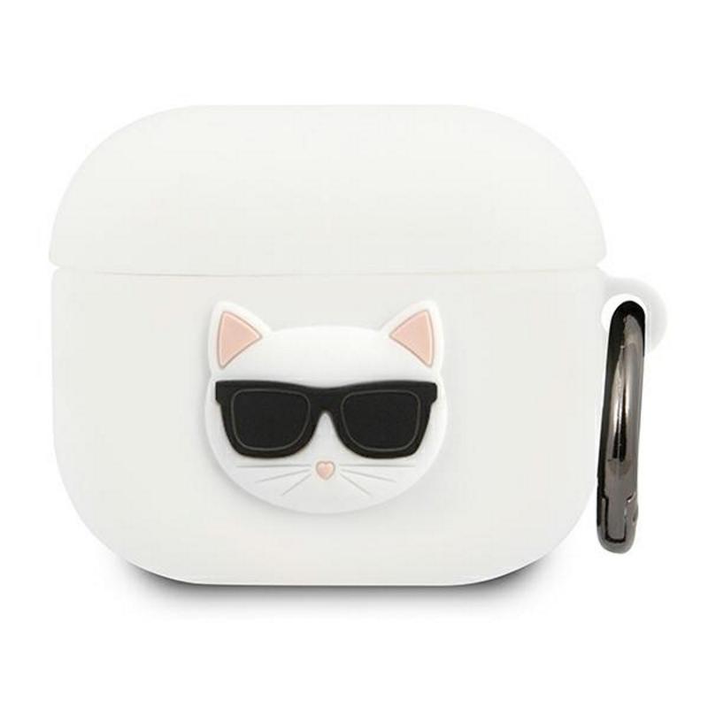 Karl Lagerfeld® Silicone Choupette Case (Apple Airpods 3) white