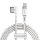 Baseus Zinc Magnetic Cable MacBook Type-C / L-shape 60W 2m (CATXC-W02) white