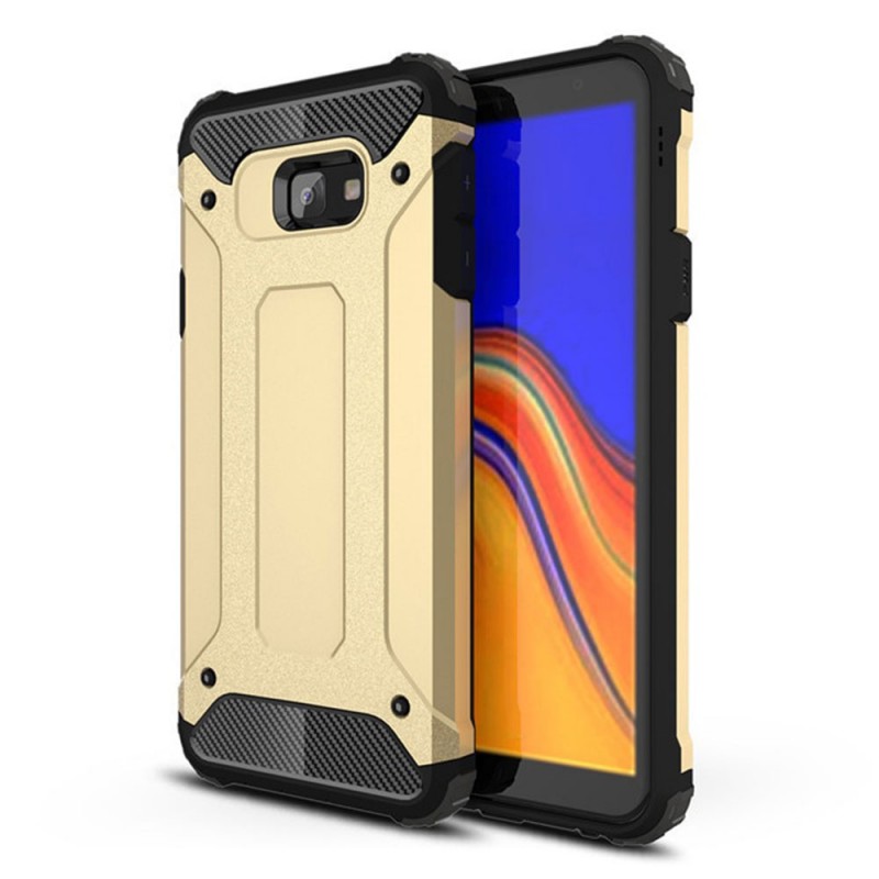 Hybrid Armor Case Rugged Cover (Samsung Galaxy J4 Plus) gold
