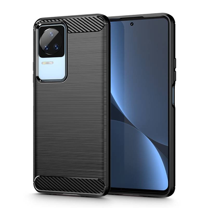 Tech-Protect Carbon Case Back Cover (Xiaomi Poco F4 5G) black