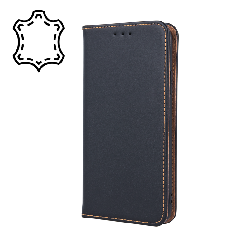 Smart Pro Genuine Leather Book Cover (Samsung Galaxy A13 5G / A04S) black