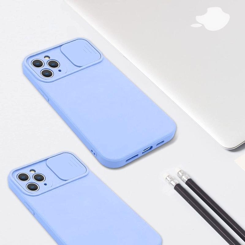 Nexeri Cam Slider Case Back Cover (iPhone 12 Pro) light blue