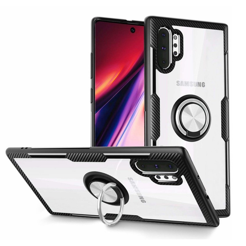 Carbon Ring Case Back Cover (Samsung Galaxy A50 / A30s) black