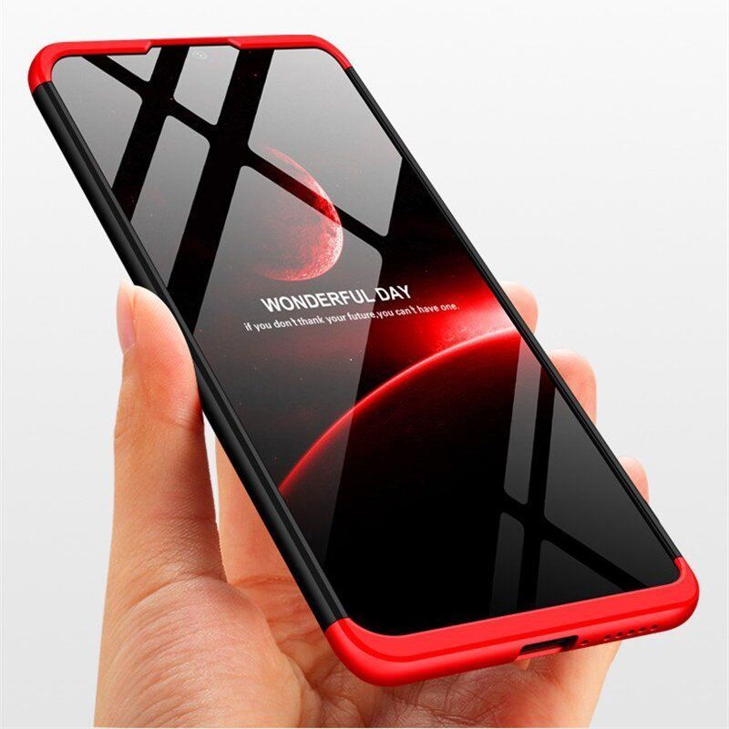GKK 360 Full Body Cover (Xiaomi Mi 10 Lite) black-red