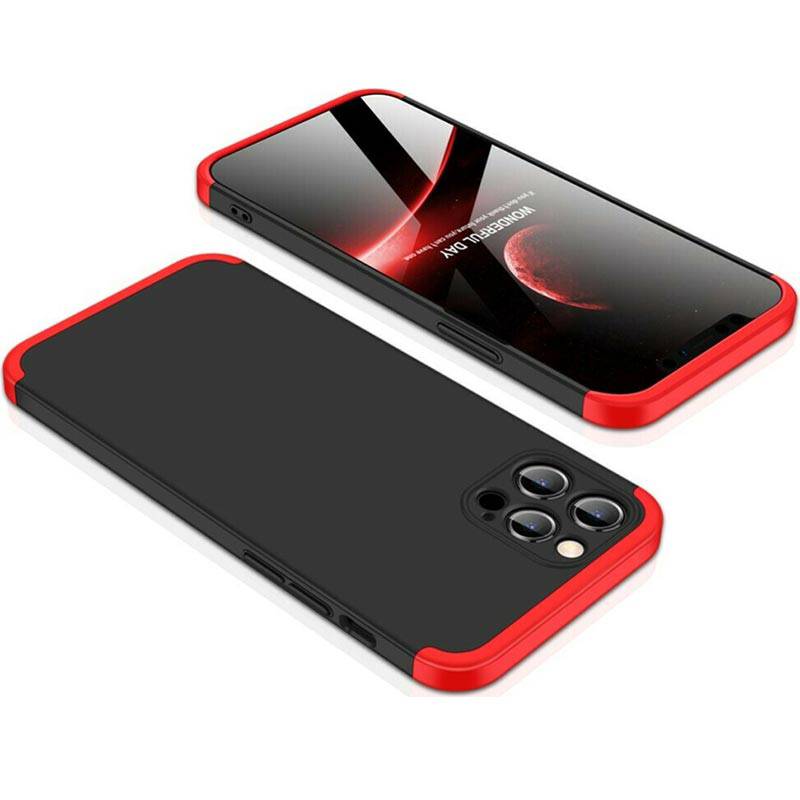 GKK 360 Full Body Cover (iPhone 12 Pro Max) black-red