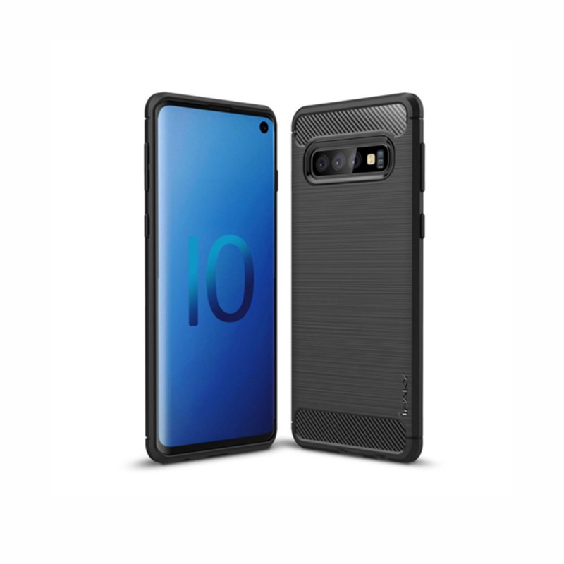iPaky Slim Carbon Case Back Cover (Samsung Galaxy S10) black